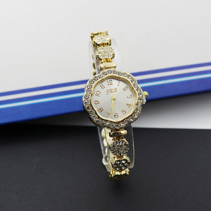 Special Interest Light Luxury Temperament And Fully-jewelled Square Fashion Watch