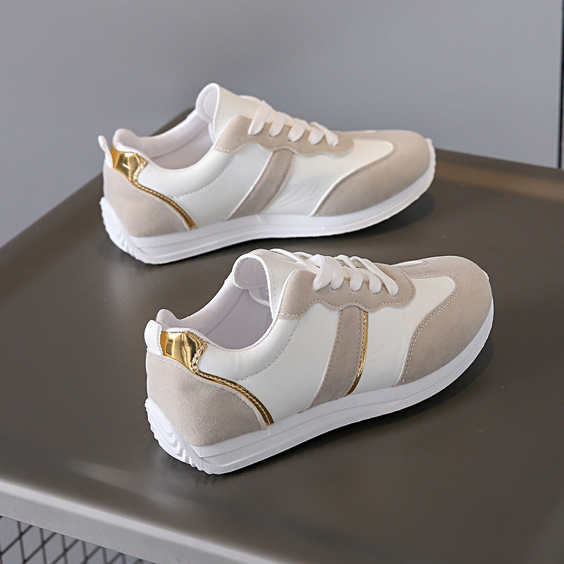 Casual Flat Sports Shoes Women's Low-top Large Size Cross-border Running Shoes