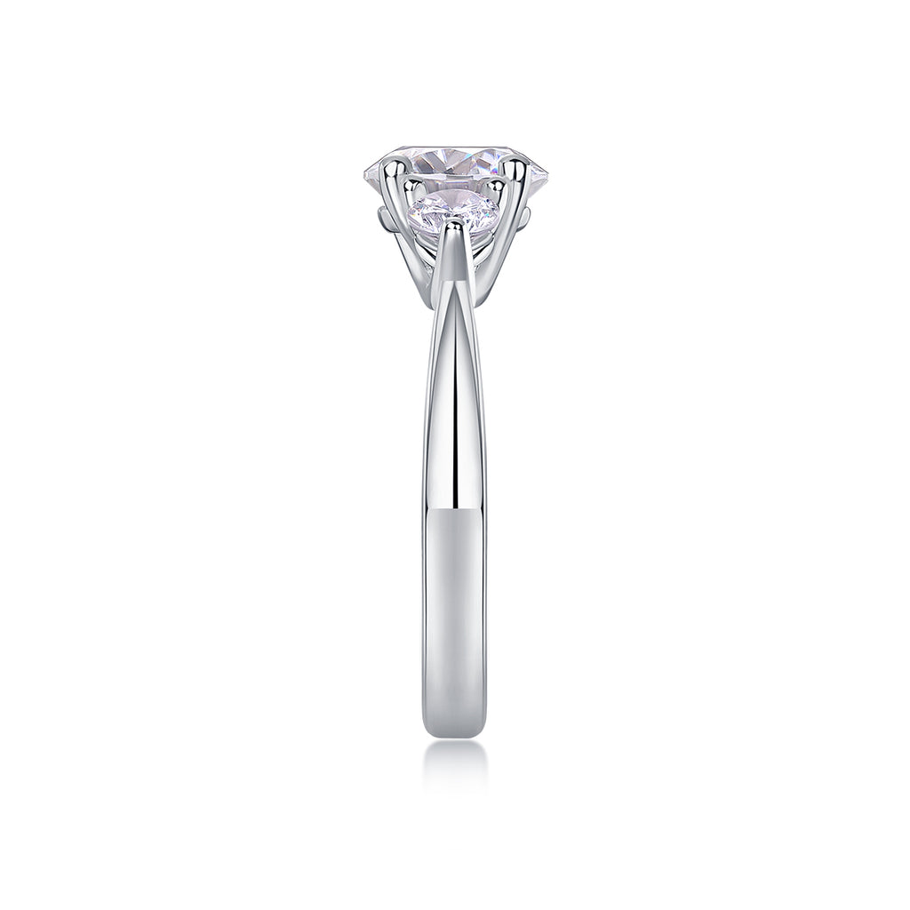 1Three Lives And Three Worlds - A Fashionable And Luxurious Jewelry Piece Set With 2-carat Moissan Diamond S925 Sterling Silver And Platinum-plated Diamond Prohibit TikTok sales