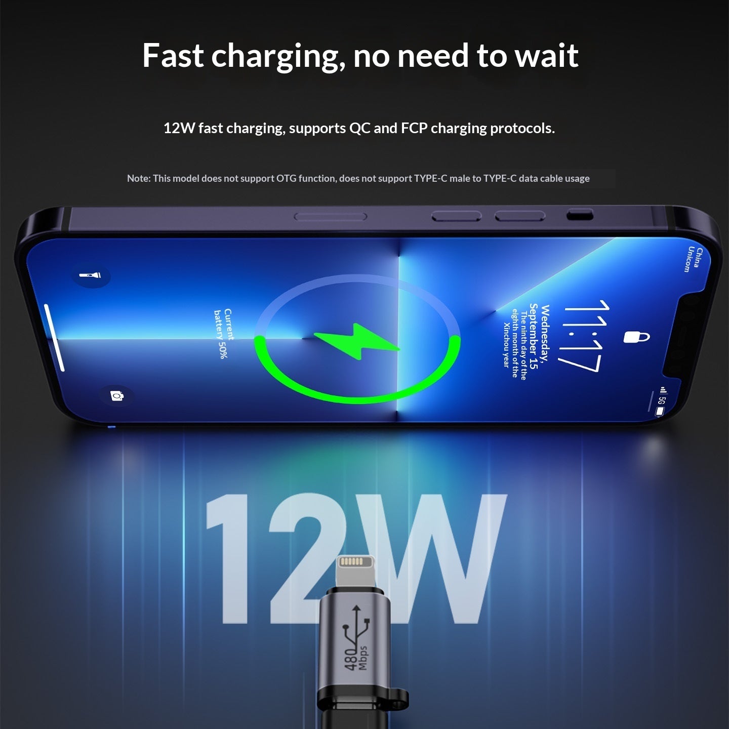 USB To Mini Adapter V3 To Type-C Charging Cable Adapter T-port Micro