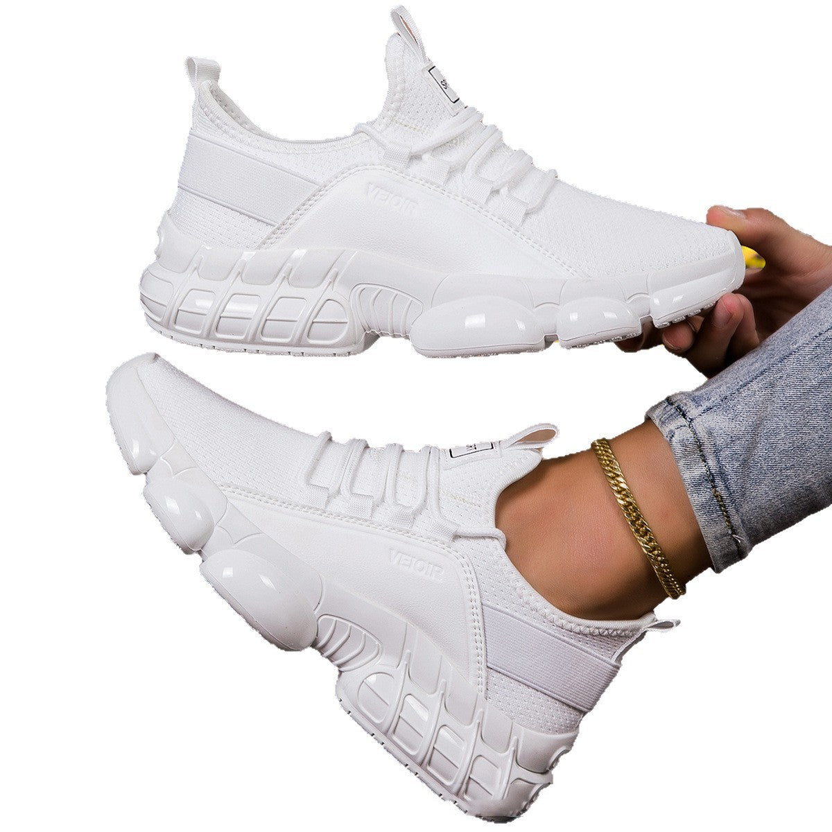 Fashionable Versatile Student Running Cloth Sneakers