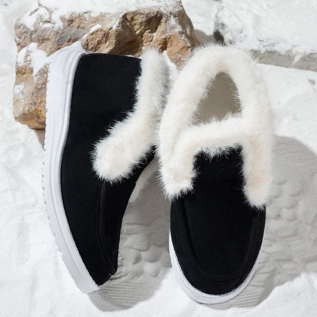 Women's Cotton Fashionable Outdoor Non-slip Thick Warm Shoes