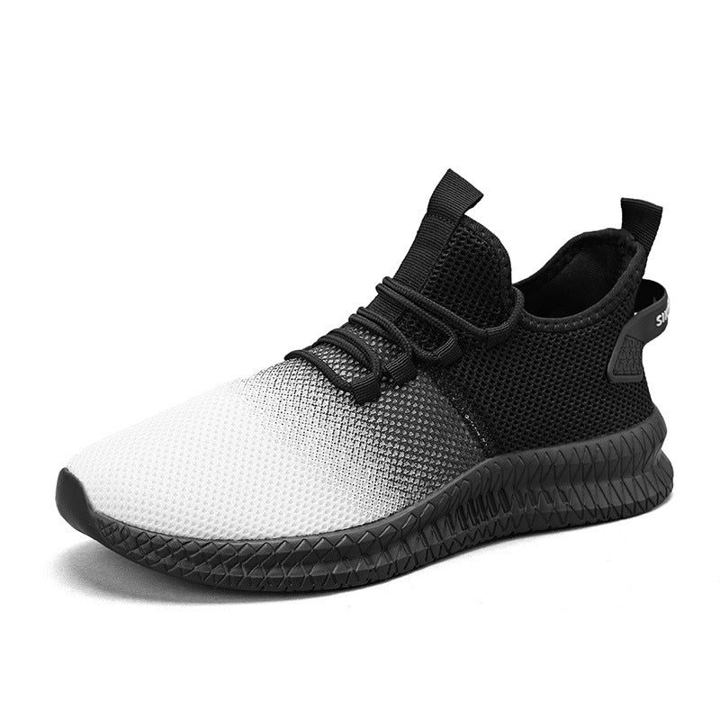 Fashion Low Top Gradient Color Mesh Casual Sneakers