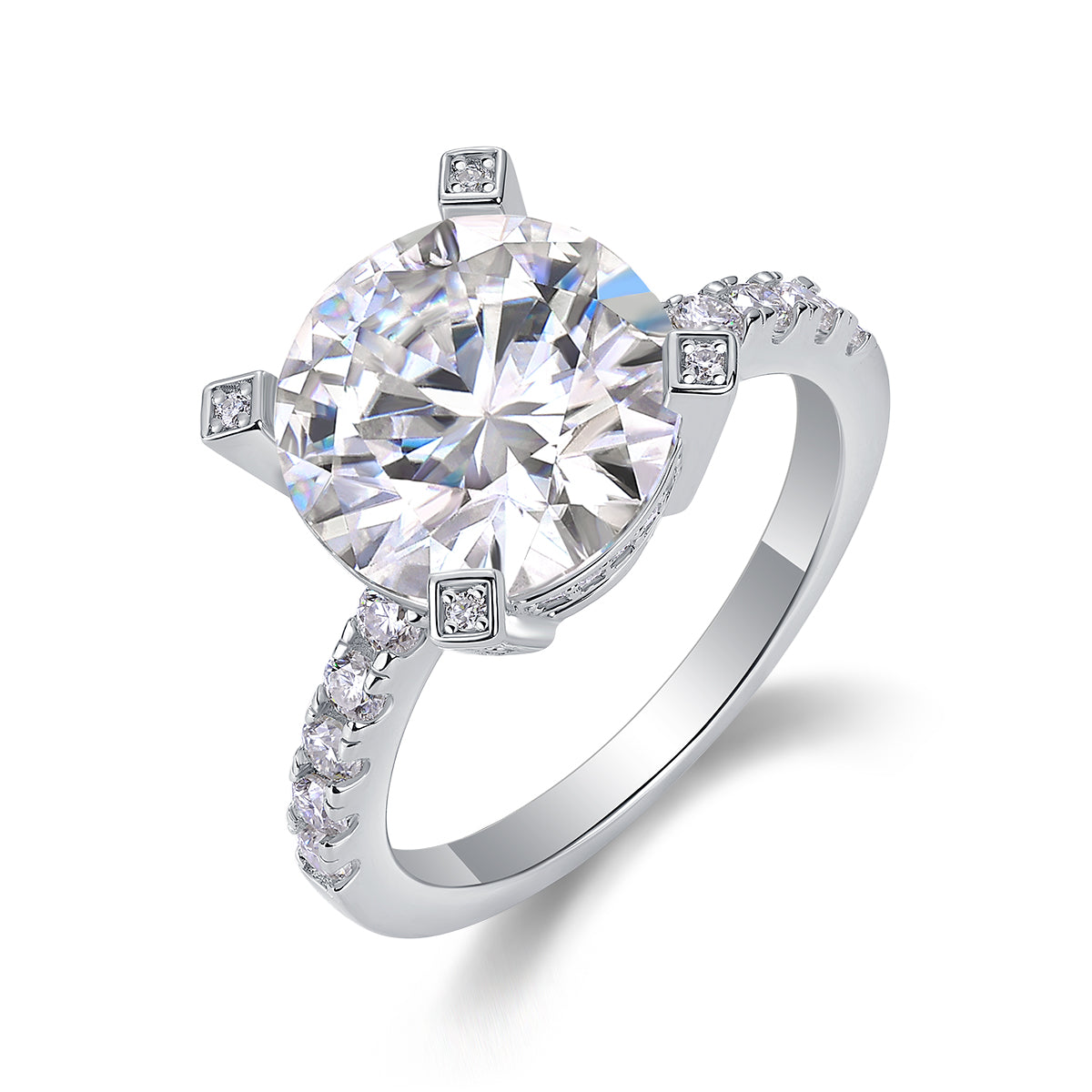 1Radiant - A Fashionable And Luxurious Jewelry Piece Set With 5-carat Moissanite S925 Sterling Silver And Platinum-plated Diamond Prohibit TikTok sales