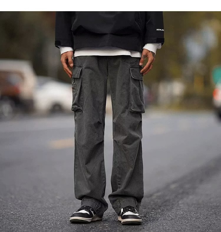 Men's Summer Loose Wide Leg Casual Trousers
