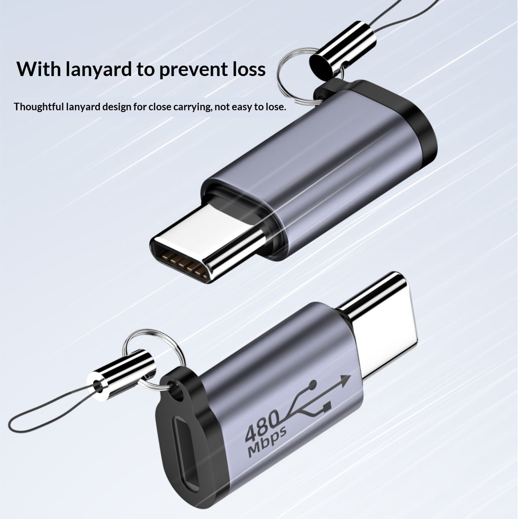 USB To Mini Adapter V3 To Type-C Charging Cable Adapter T-port Micro