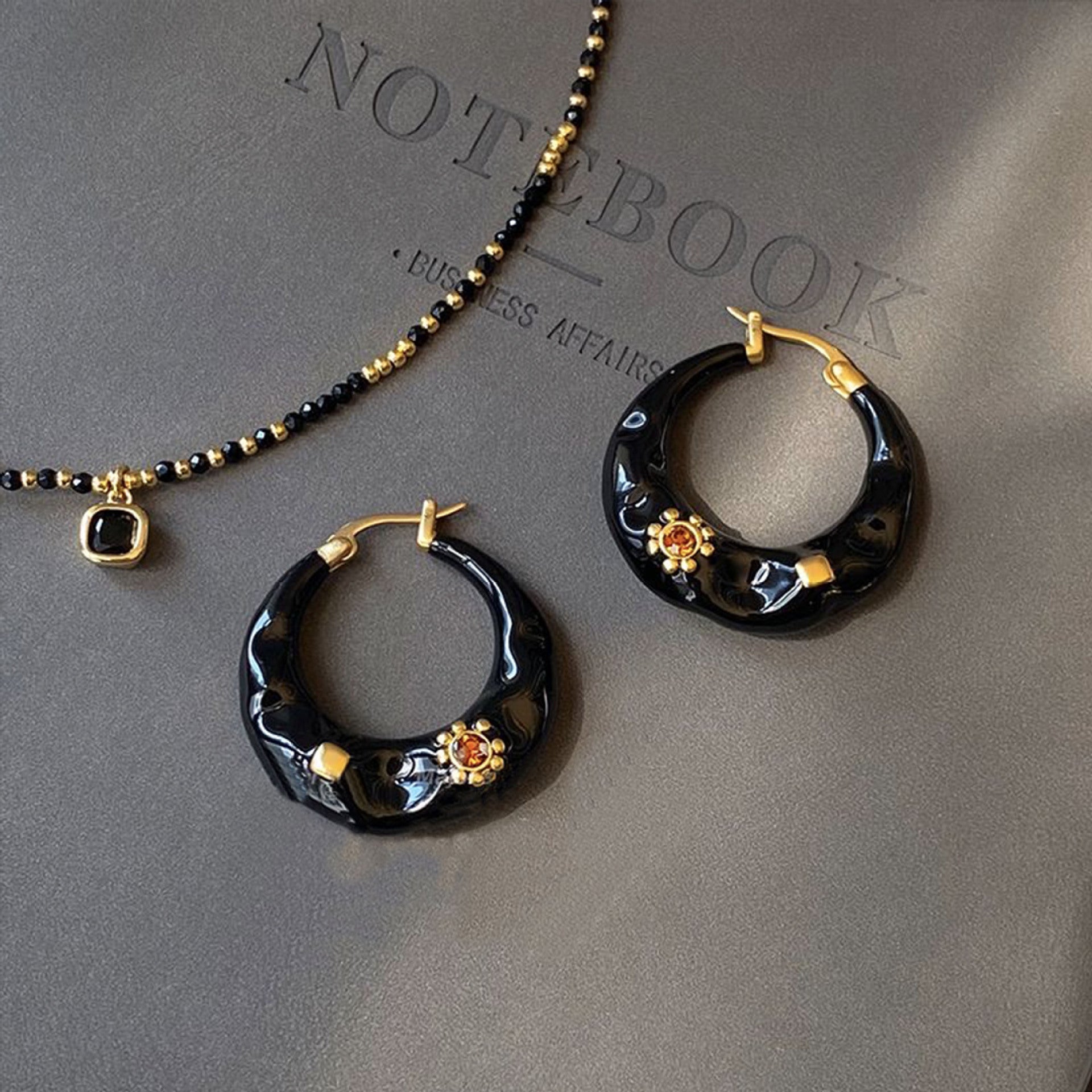 New Hong Kong Style Light Luxury High-grade Ear Studs