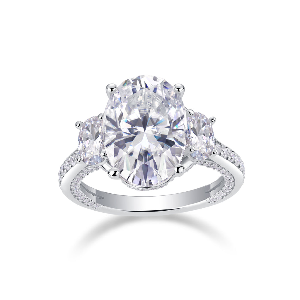 1Crown Of Radiance - A Fashionable And Luxurious Jewelry Accessory Set With Moissanite S925 Sterling Silver And Platinum-plated Diamond Prohibit TikTok sales