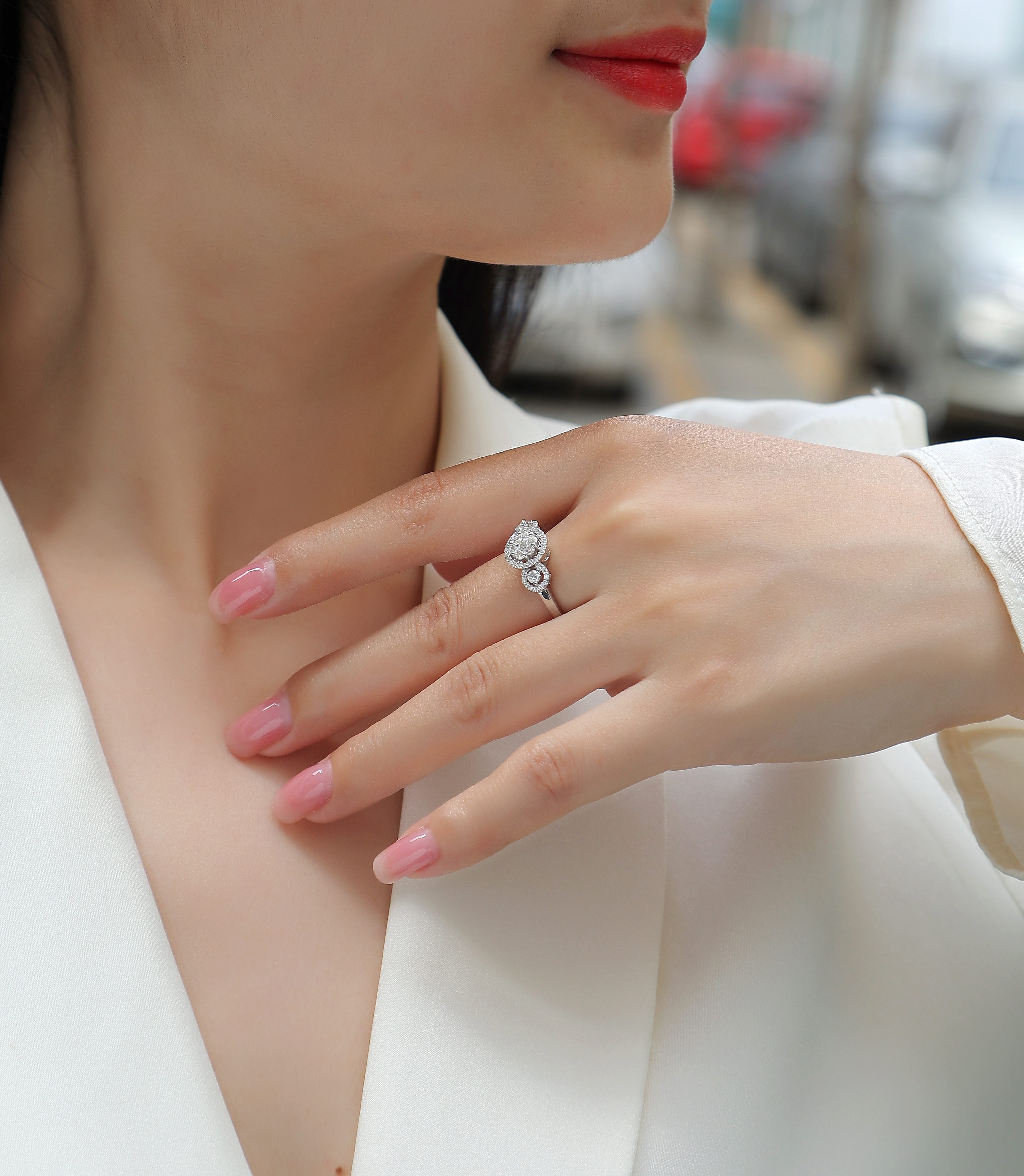 1Serial Dreams - A Fashionable And Luxurious Jewelry Accessory Set With Moissanite S925 Sterling Silver And Platinum-plated Diamond Prohibit TikTok sales