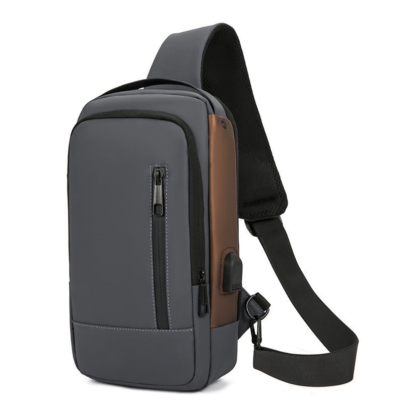 Anti-Theft Motorcycle Chest Bag Men's Casual Crossbody Outdoor