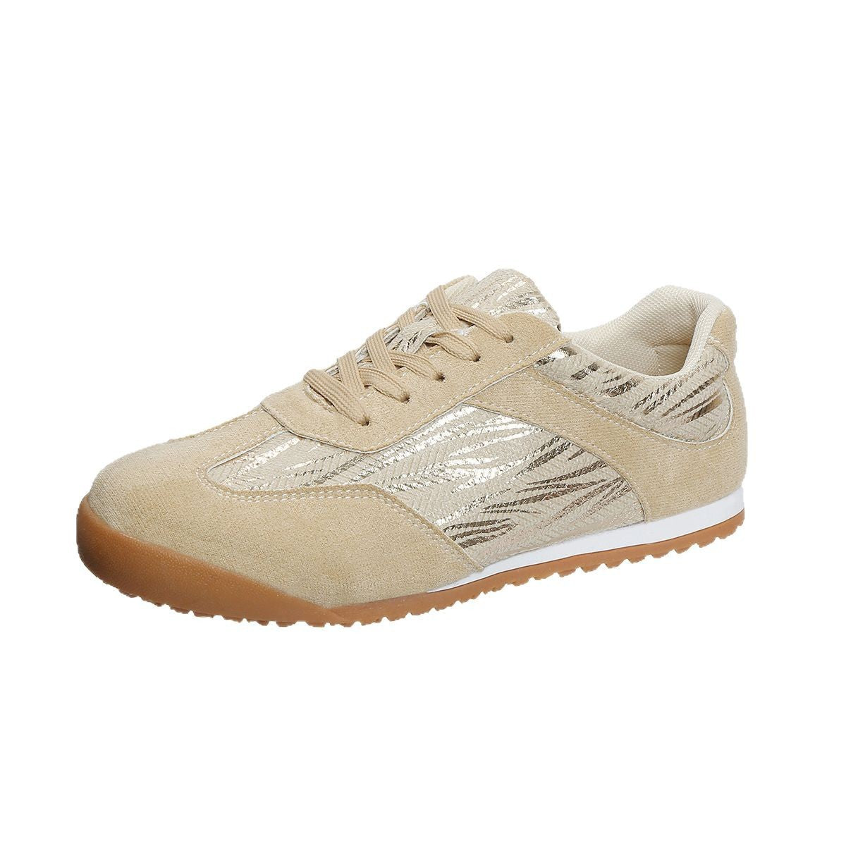 Lightweight Retro White Shoes For Women Leisure Street Shot