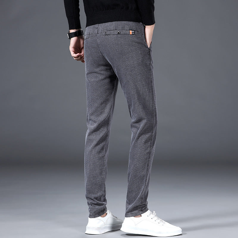 Slim-fitting Simple All-match Light Business Straight-leg Pants Men's