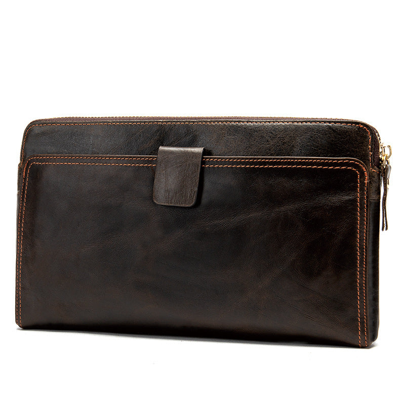 Top Layer Cattlehide Leather Fashion Personalized Business Men