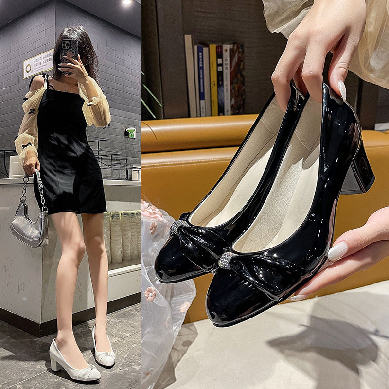 Women's Slip-on Low-cut Round-toe Shoes