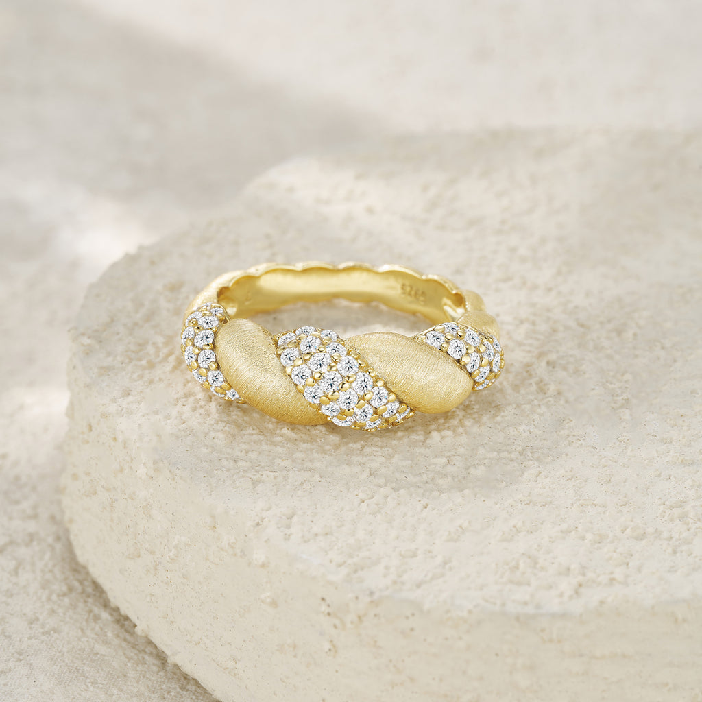 1Tengman - A Fashionable Jewelry Accessory Set With Moissanite S925 Sterling Silver And Gold-plated Diamond Prohibit TikTok sales