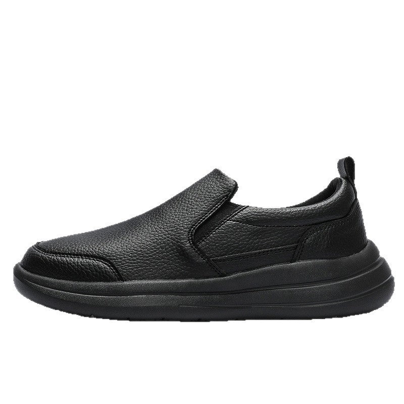 Mens Lightweight Luxury Leather Walking Shoes For Casual Wear