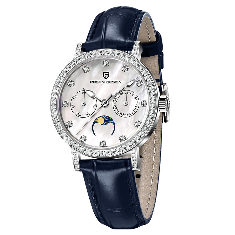 Quartz Women's Watch Multifunctional Waterproof Trend