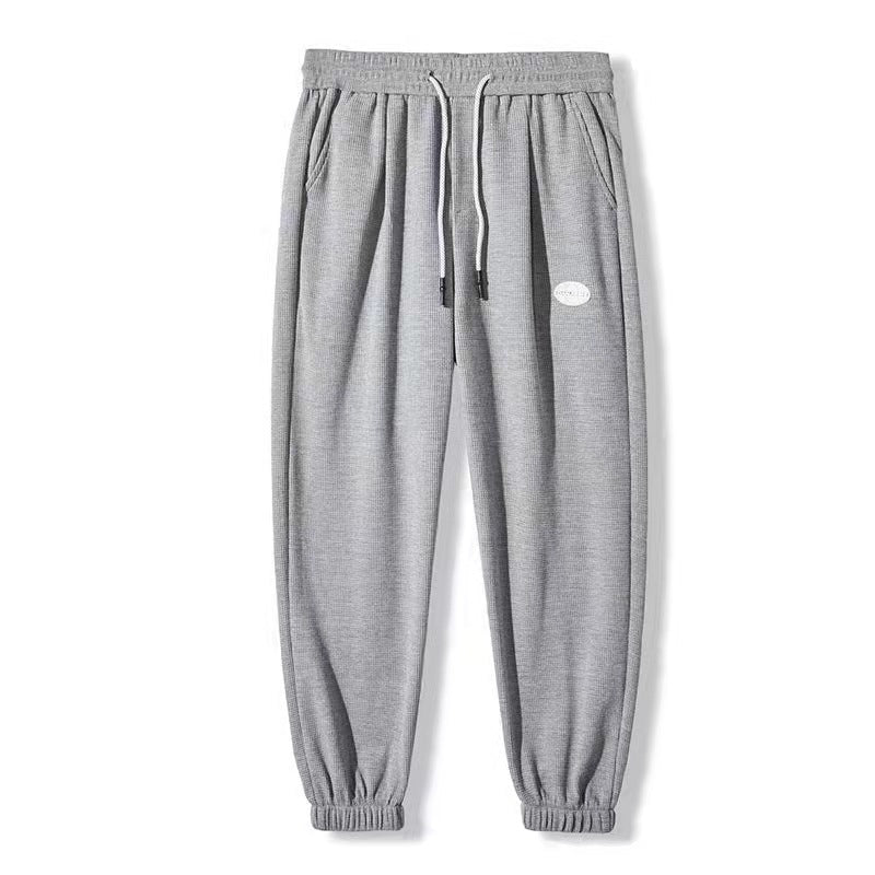 Plus-size Loose-fitting Straight-leg Athletic Casual Sweatpants
