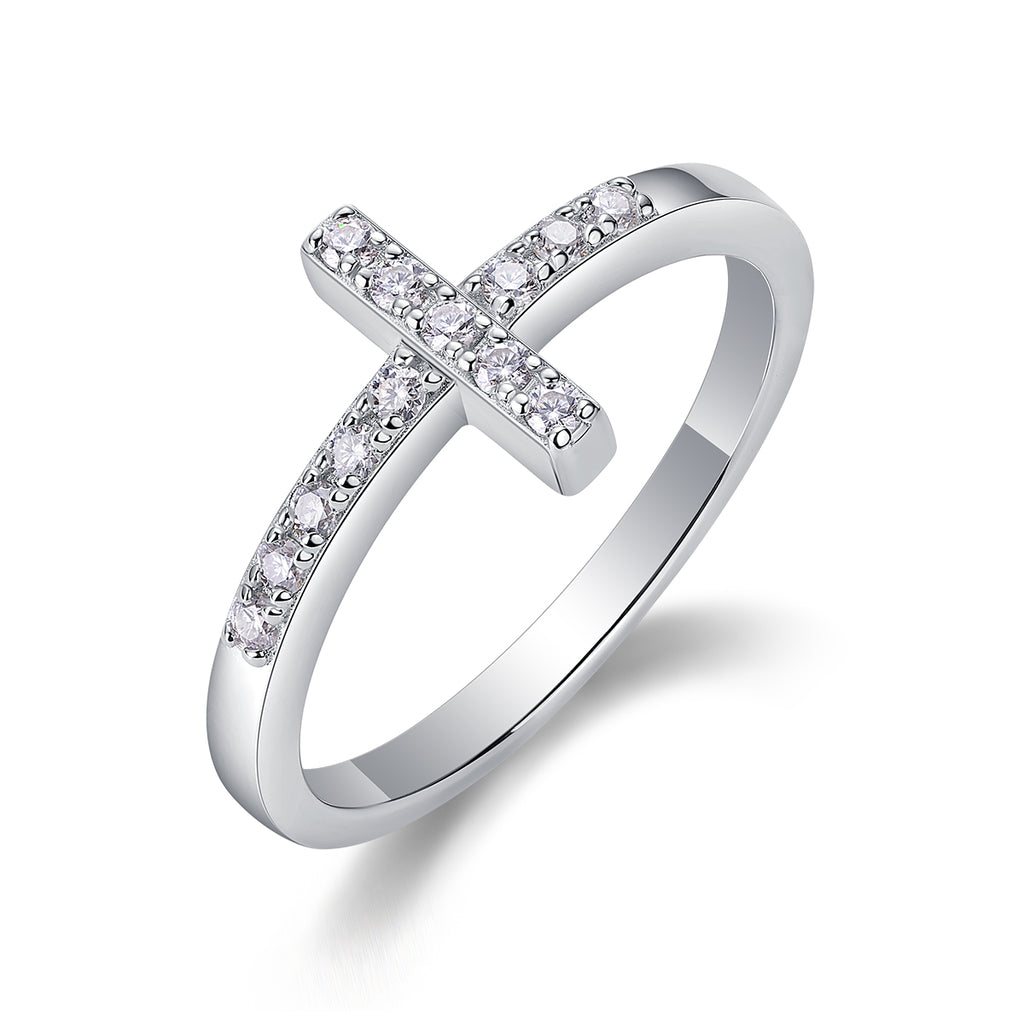 1Holy Light Cross - A Fashionable And Luxurious Jewelry Piece Set With Moissanite S925 Sterling Silver And Platinum-plated Diamond Prohibit TikTok sales
