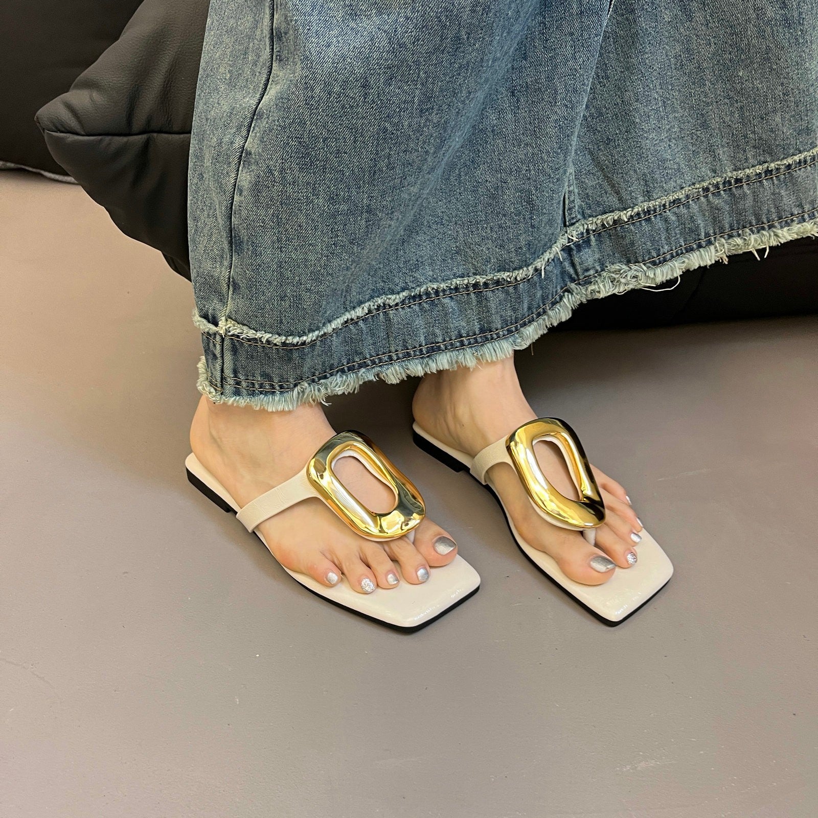 Plus Size Women's Shoes Hollowed Mesh Shoes Summer