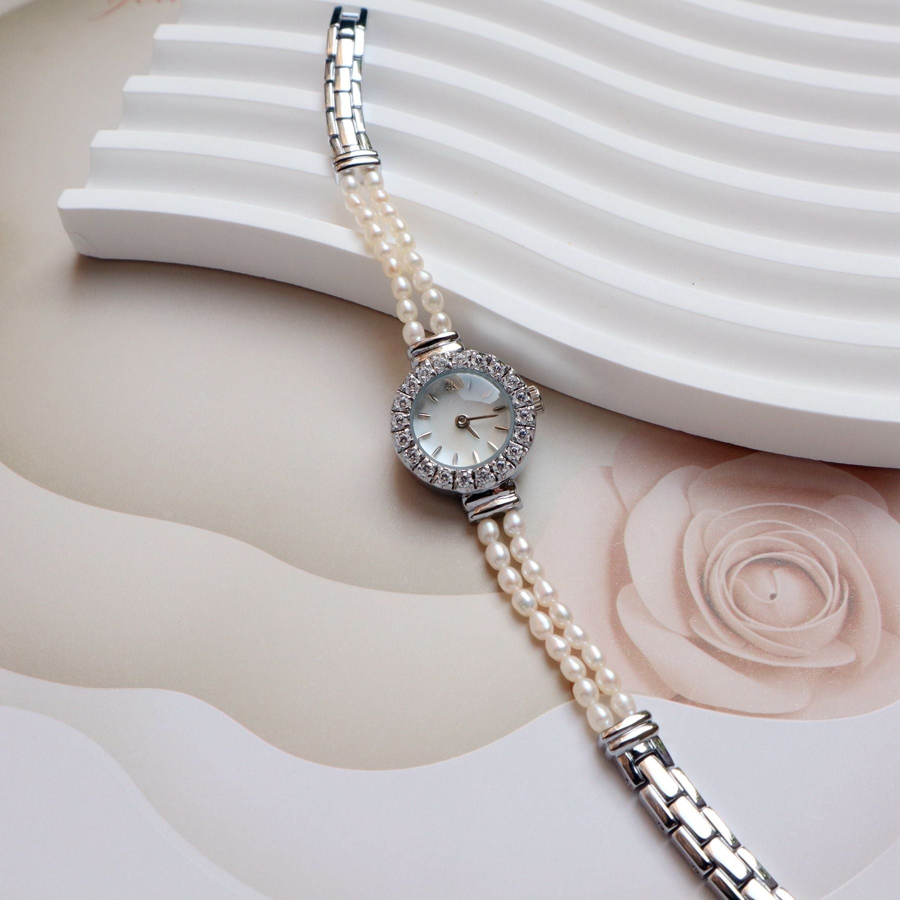 Women's All-match 6A Natural Freshwater Pearl High-grade Bracelet Watch