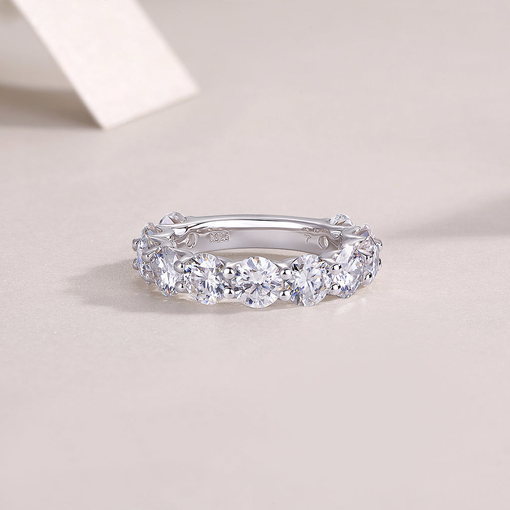 1Dazzling Moments - A Fashionable And Luxurious Jewelry Accessory Set With Moissanite S925 Sterling Silver And Platinum-plated Diamond Prohibit TikTok sales