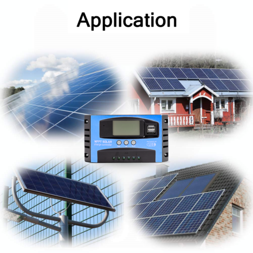 17.5X10X4.5 12V 24V Solar Panel Battery Regulator Charge Controller MPPT Auto Tracking