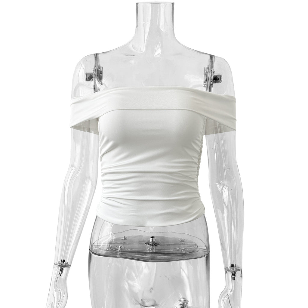 Women's Sexy Off-shoulder Top With A Boat Neckline