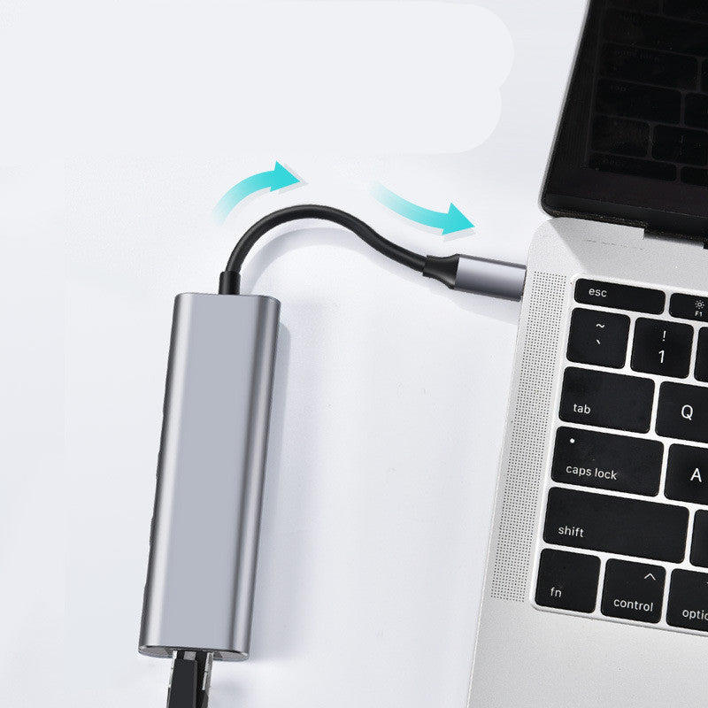Type-c To 4K HD HDMI Gigabit LAN PD Charging 2 USB3.0 USB-C HUB Converter