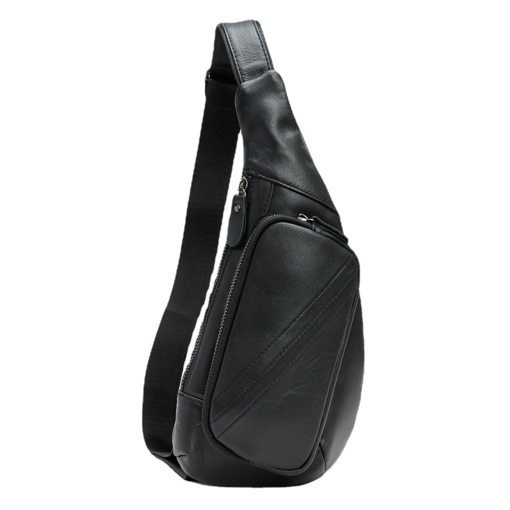 Casual Cowhide Crossbody Genuine Leather Chest Bag For Men