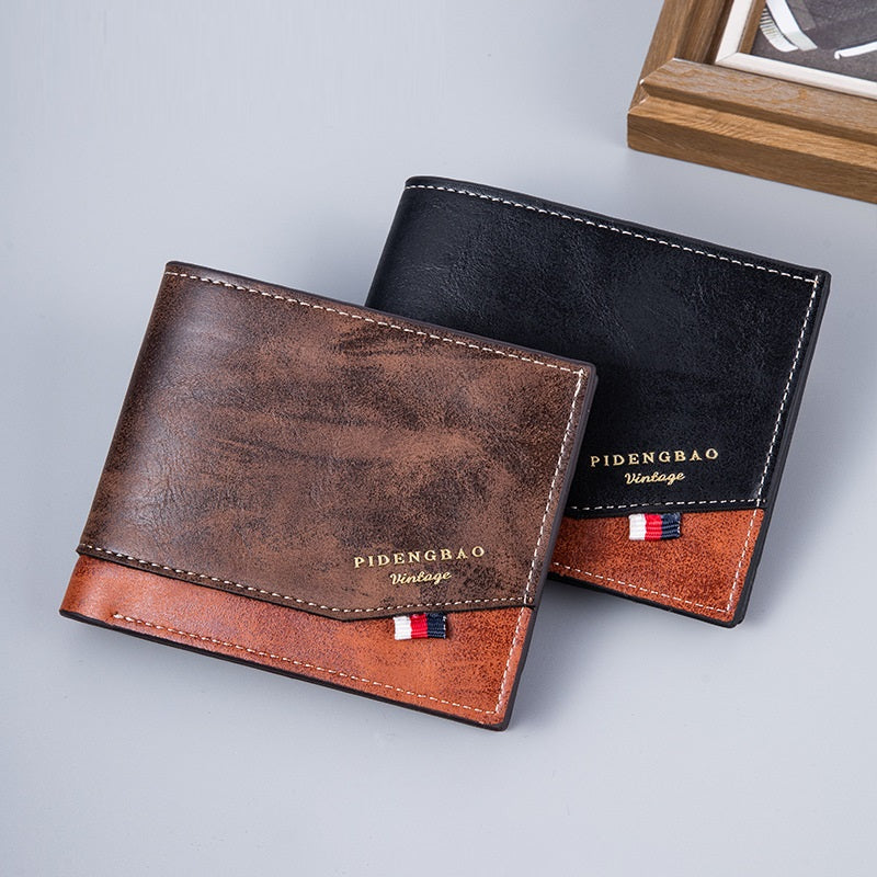 Two-fold Thin Retro Fashion Wallet