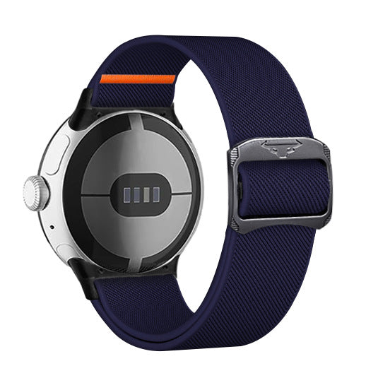 Watch Nylon Watchband Stretch Knitted Belt Cattle Head Buckle