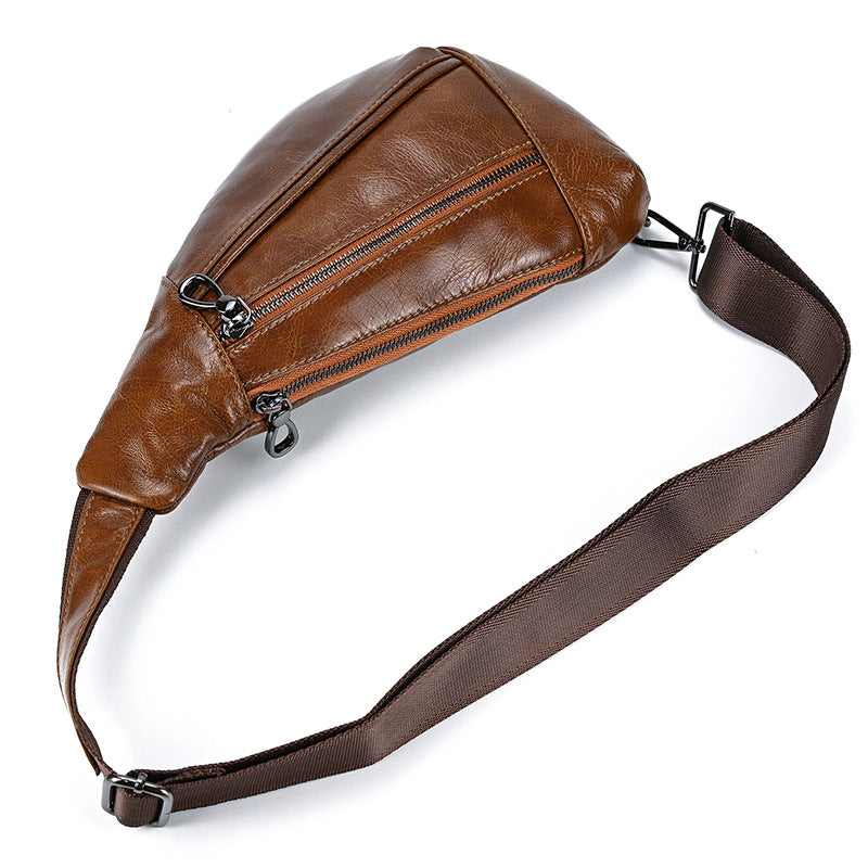 Creative Fashion Leather Men's Chest Bag
