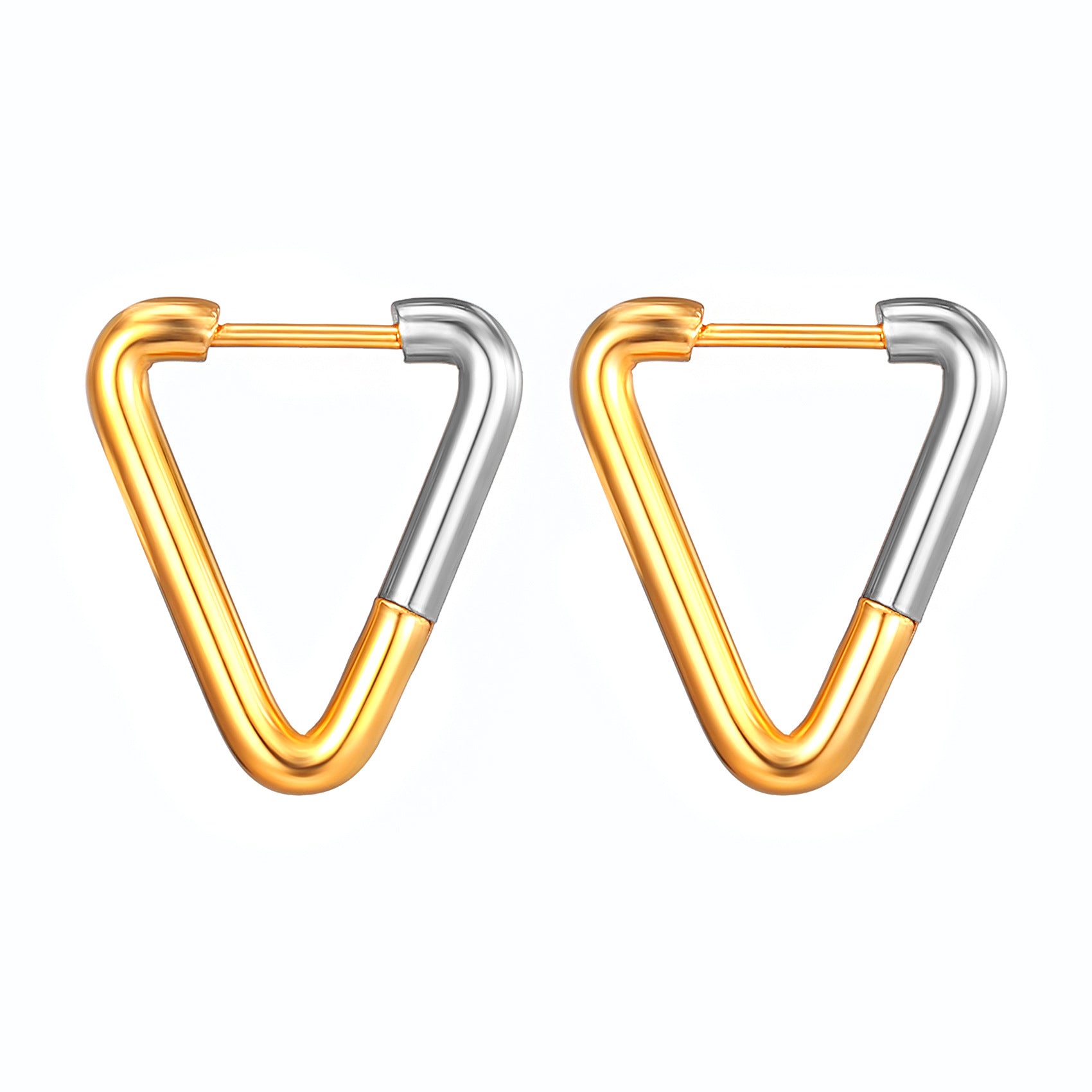 N Earrings Gradually Golden High-grade Ear Ring Titanium Steel Special-interest Earrings