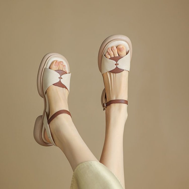 Chunky Heel Platform Open Toe Women's Sandals