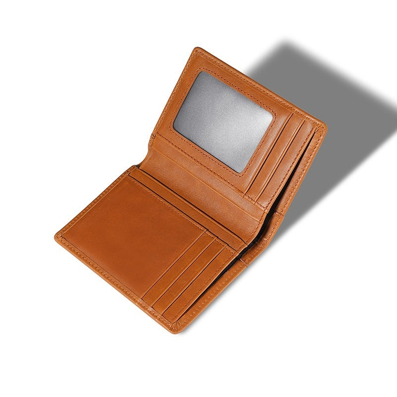 New Genuine Leather Wallet Men's Polished Fashion