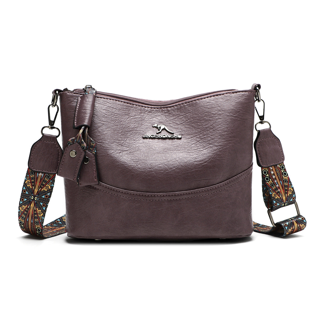 Simple Versatile Bucket Bag High-grade Light Luxury Crossbody Retro