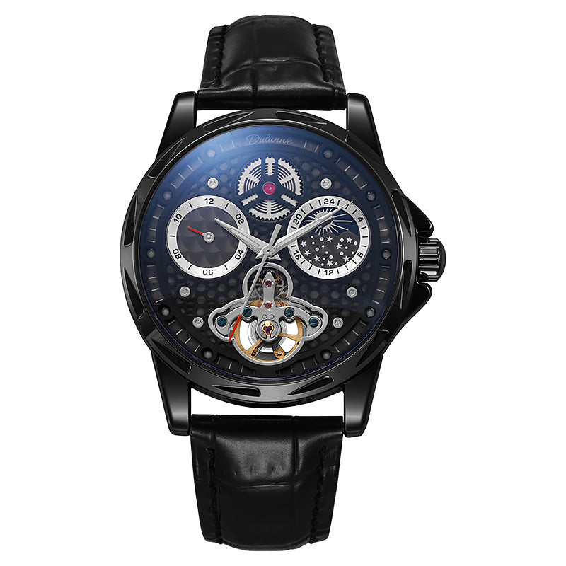 Waterproof Luminous Light Luxury Trend Automatic Leather Steel Watch