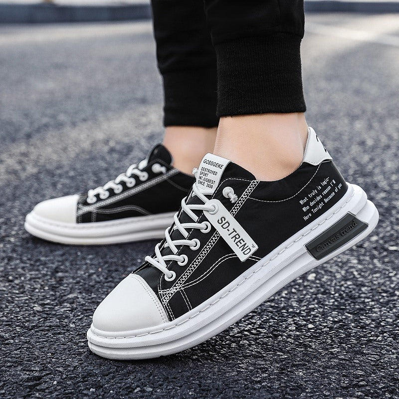 Breathable Ice Silk Cloth Shoes Thin Style Trendy Canvas Men's Shoes