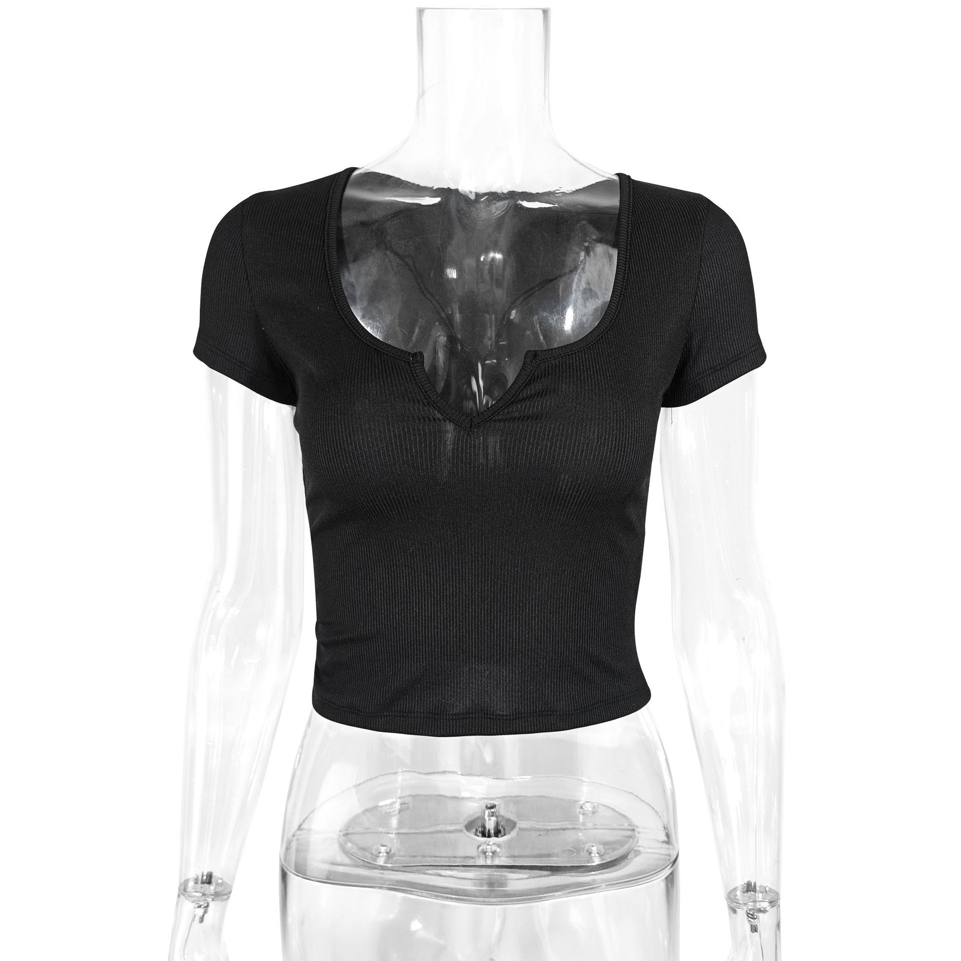 Women's Sexy V-Neck Short-Sleeve Top