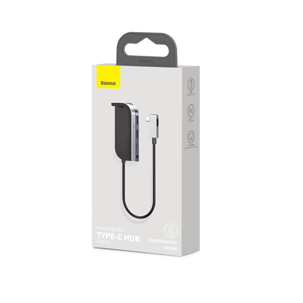 Bend Angle Number 7 Multifunctional Type C HUB Converter Upgrade