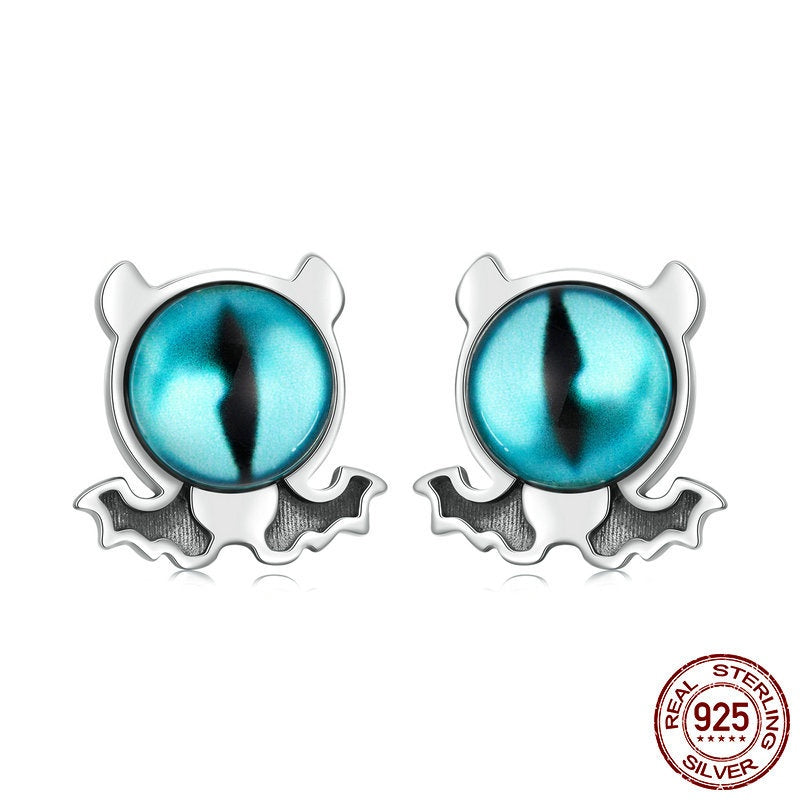 European And American Personalized Niche S925 Sterling Silver Mysterious Ear Studs Earrings