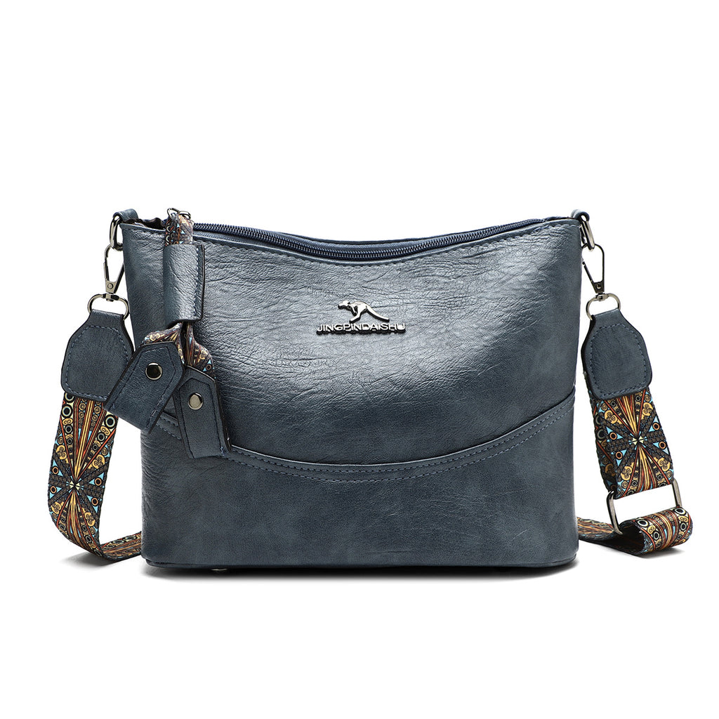 Simple Versatile Bucket Bag High-grade Light Luxury Crossbody Retro