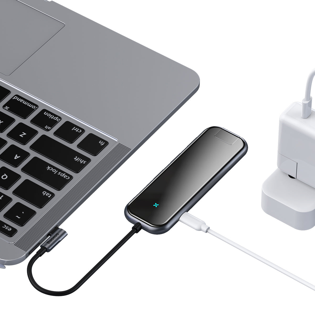 Multifunctional HUB Type C To 3xUSB3.0 HD4K RJ45 PD Space Gray