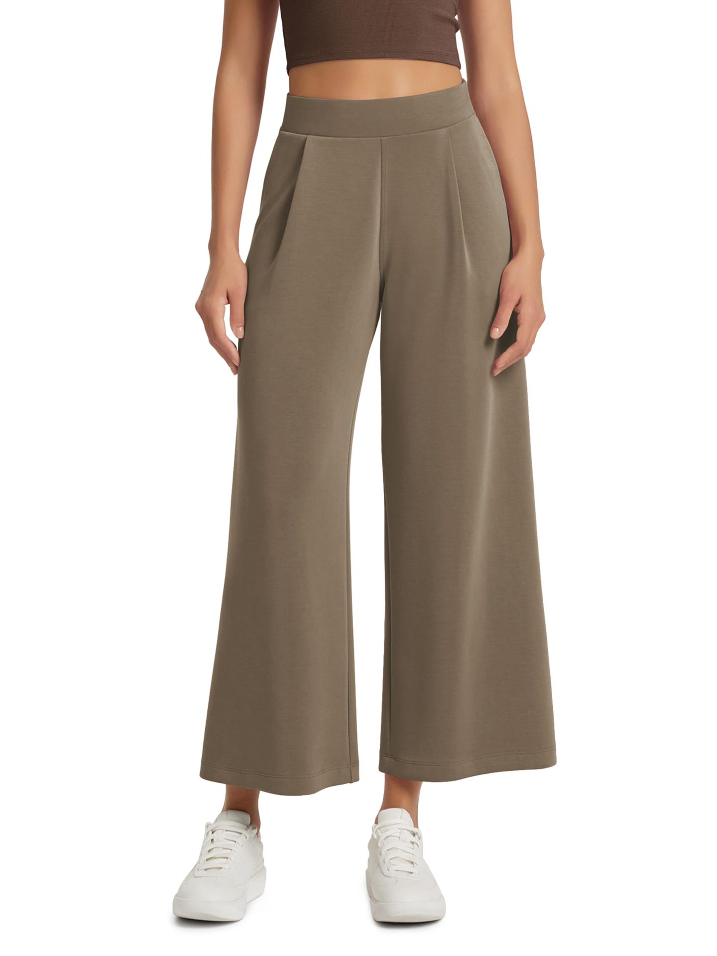 High Elastic Waist With Pocket Comfortable Casual Pants For Women
