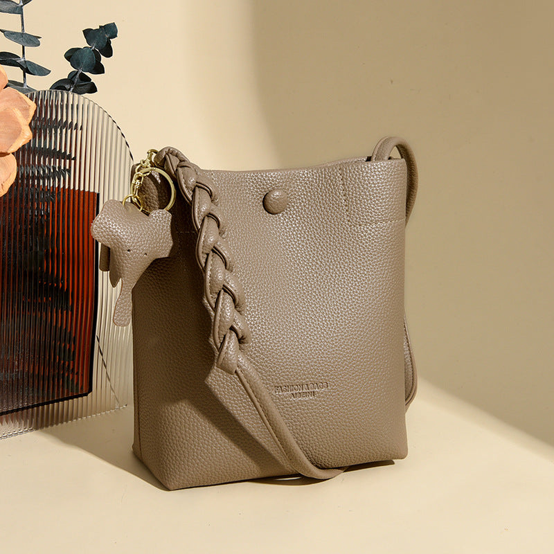 Women's Soft Leather Phone Crossbody Multilayer One Shoulder Bag