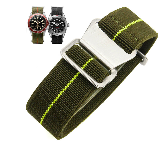 Fineknit Color Matching Elastic Quick-drying Men's Nylon Watchband
