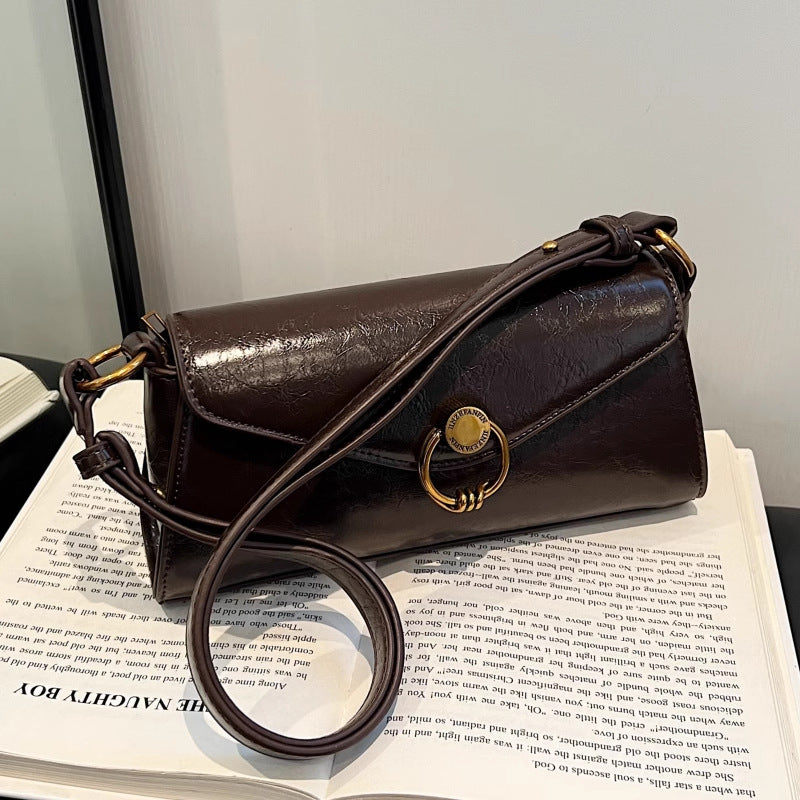 Fashion Advanced Texture Baguette Bag