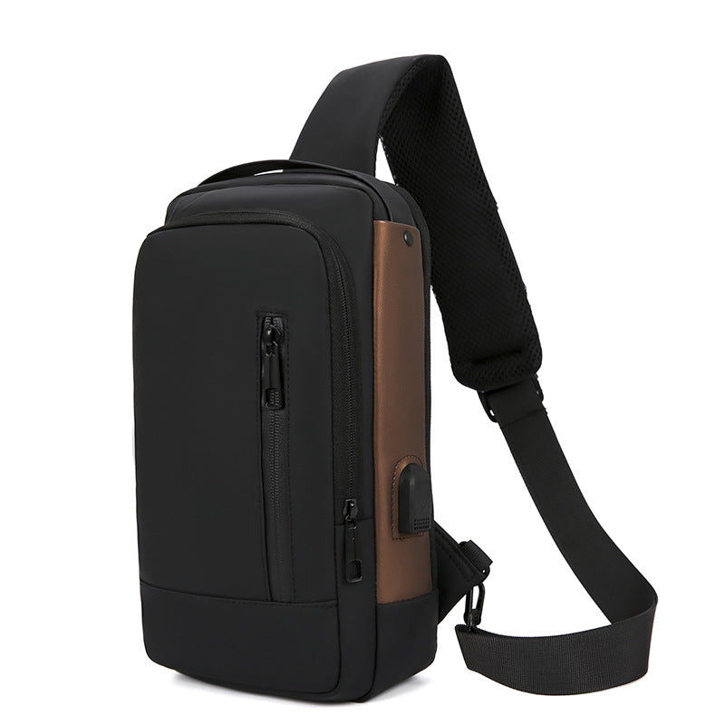 Anti-Theft Motorcycle Chest Bag Men's Casual Crossbody Outdoor