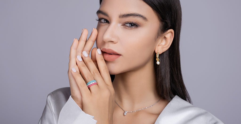 1Dreamy Halo - A Fashionable And Luxurious Jewelry Accessory Set With Moissanite S925 Sterling Silver And Platinum-plated Diamond Prohibit TikTok sales